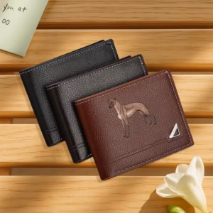 Mens greyhound print wallet
